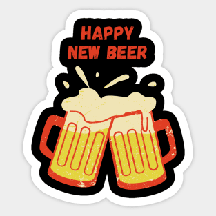 Happy New Beer Sticker